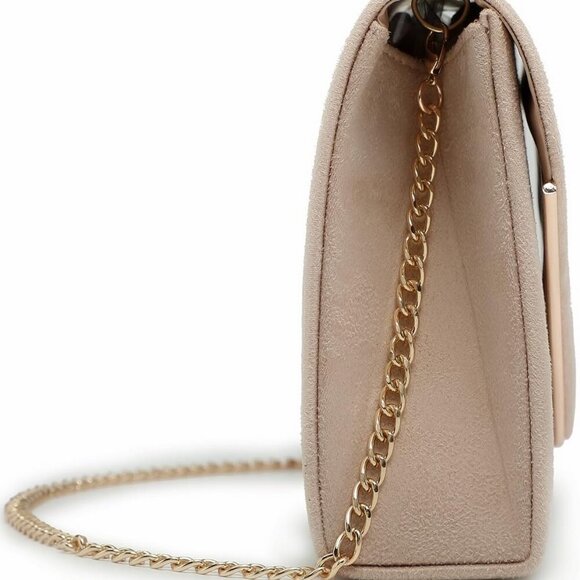 Women Faux Suede Evening Clutch Bags Formal Party Clutches Wedding Purses Cockta - Picture 3 of 6